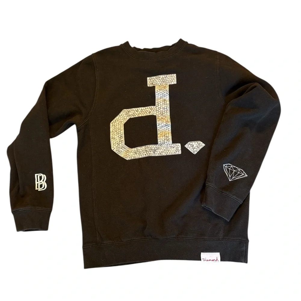 Diamond Sweater- black-Size S